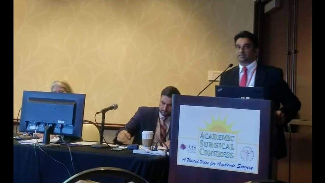 Speaking at the Academic Surgical Congress of the Association for Academic Surgery