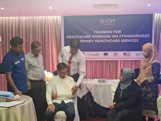 Training healthcare workers on standardised primary healthcare with the International Organization for Migration